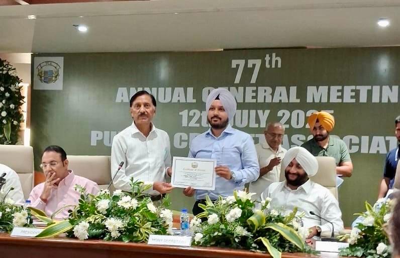 Amarinder Vir Singh Barsat Elected to Apex Council of Punjab Cricket Association